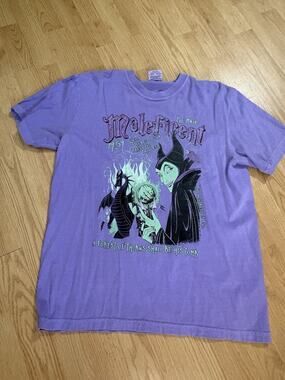 Disneys Malificent Large Purple Comfort Colors T-shirt